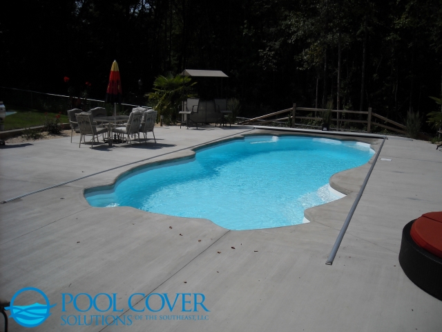 Awendaw SC Automatic Safety Cover on Elaborate Pool Shape