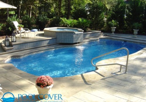 Charleston SC Automatic Pool Cover System with Spa Spill Over