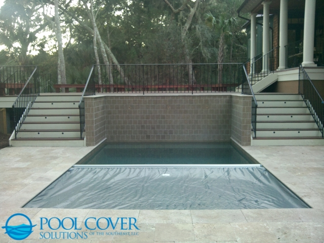 Charleston SC Safety Pool Cover no fence on golfcourse