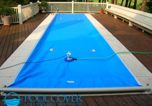 Kiawah SC Safety Pool Cover Automatic with wood deck