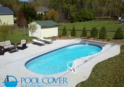 Lexington SC Safety Pool Cover Kidney Shape Pool