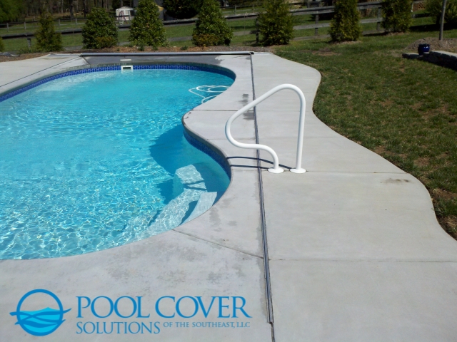 Lexington SC Safety Pool Cover Kidney Shape Pool