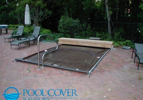 Mt Pleasant SC Manaul Pool Cover on Spa with Paver Decking (4)