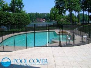 SC Removable Mesh Pool Fence with latching gate (17)
