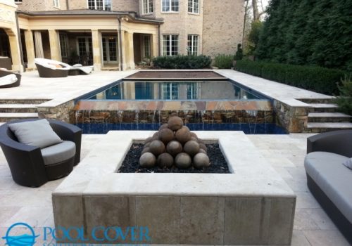 Greenville SC Automatic Pool Cover with Vanishing Edge