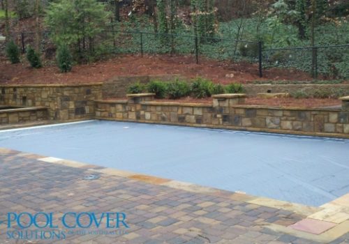 Greenville SC Winter Pool Cover with spill over spa