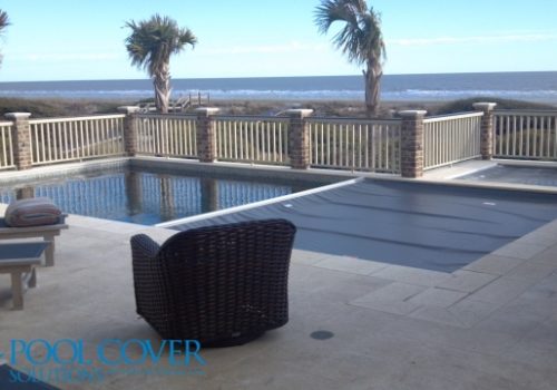 Kiawah Island SC Automatic Pool and Spa Cover with Pool House