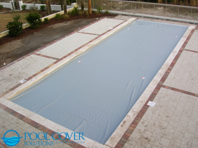 Myrtle Beach SC Safety Pool Cover with Vanishing Edge