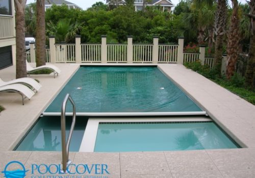 Sullivans Island SC Automatic Safety Pool Cover with in step spa